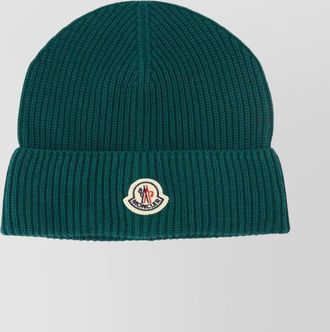 Moncler knit beanie ribbed cuff