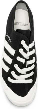 Yohji Yamamoto Three-Stripe Canvas Sneaker - Black