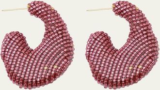 Susana Vega Jewelry Aria Beaded Hoop Earrings