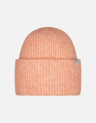 Barts Womens Barts Womens Kylar High Turn Up Knitted Beanie - Orange - Size: ONE size