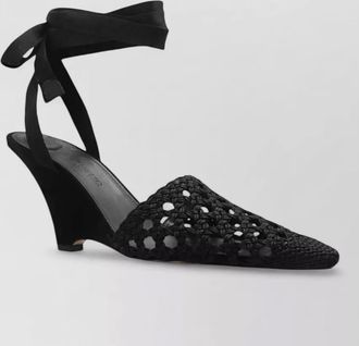 Jacquemus espadrille pumps h wedge heel embroidery