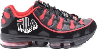 Msgm Zwarte Leren Veterschoenen - Heren - Sneakers - Veelkleurig - 41 EU - Leer - Schoenen