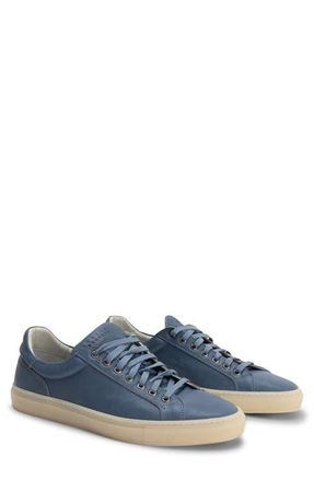 Robert Barakett Terrence Low Top Leather Sneaker in Denim at Nordstrom, Size 10.5