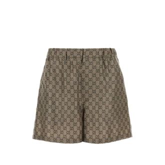 Gucci GG Supreme Twill Mini Shorts