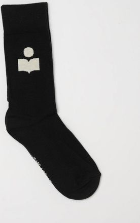 Isabel Marant Calze alte in cotone stretch con logo jacquard