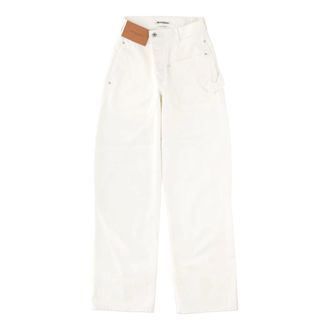 J.W.Anderson Twisted Workwear Jeans - female - JW Anderson - Loose Fit Jeans - White - W26 - Jeans