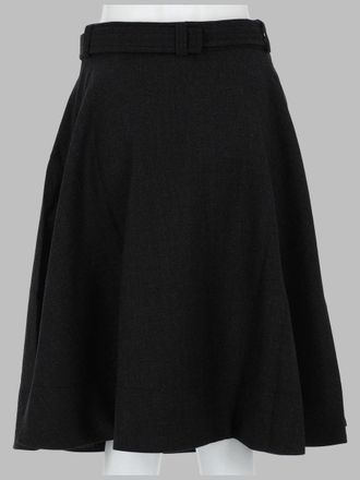 Ganni Recycled Blend Belted Wrap Skirt - Black