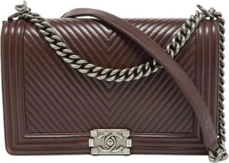 Chanel Pre-owned Boy Flap Bag - Dames - Vintage Schoudertas - Rood - ONE Size - Leer - Vintage