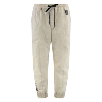 Moncler Training Trousers, male, Beige, Size: L Technical Fabric Pants