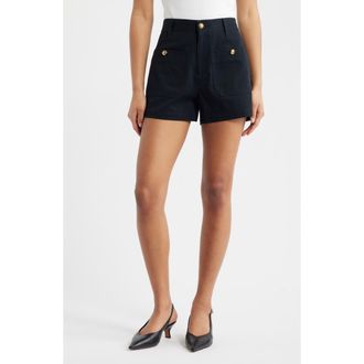 Frame Denim The Cruise High Waist Shorts in Dark Navy at Nordstrom, Size 31