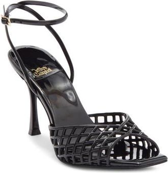 Jeffrey Campbell Lattix Ankle Strap Jelly Sandal in Black at Nordstrom, Size 8.5