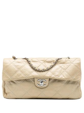 Chanel 2011 Ultimate Stitch Flap gewatteerde lamsleren schoudertas - Bruin