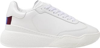 Stella McCartney Loop Sneakers met Vetersluiting en Lage Schacht - Dames - Sneakers - Beige - 36 EU - Leer - Schoenen