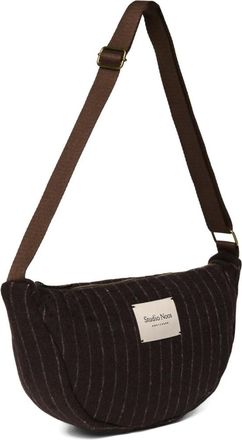 Studio Noos Flannel Chalkstripe Fanny Pack - Dames - Tassen - Bruin - Maat: ONE Size Flanel