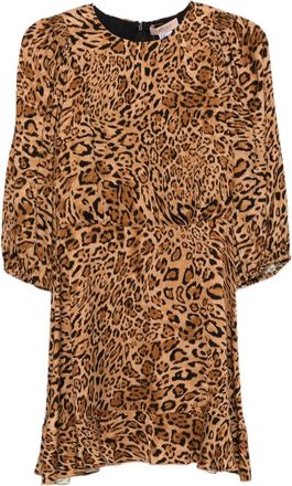 Twin-Set Abito corto con stampa - Marrone