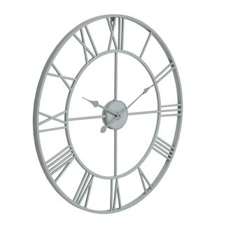 Hill Interiors Skeleton Wall Clock in Grey