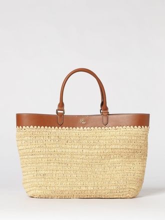 Lauren Ralph Lauren Borsa Kyla Lauren Ralph Lauren in rafia e pelle