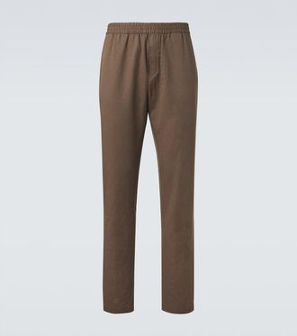Sunspel Cotton and linen straight pants