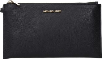 Michael Kors Zwarte Leren Clutch Tas