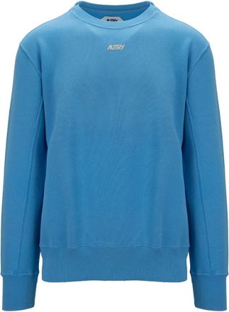 Autry Heren Pullover Sweater - Heren - Sweatshirts - Blauw - S - Katoen - Hoodies & sweatvesten