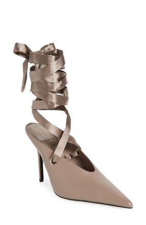 Jeffrey Campbell Grateau Ankle Wrap Mule in Taupe at Nordstrom Rack, Size 9