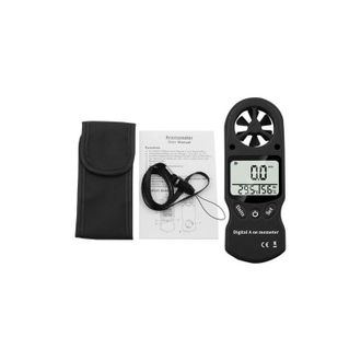 OEM Mini Anem&oacute;metro Digital Multifuncional Port&aacute;til Con Term&oacute;metro E Higr&oacute;metro (negro)