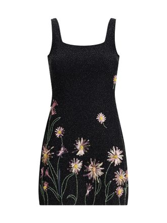 Staud Le Sable Sequin-embellished Floral Mini Dress