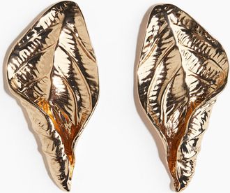 H&M Blattförmige Ohrstecker - Gold