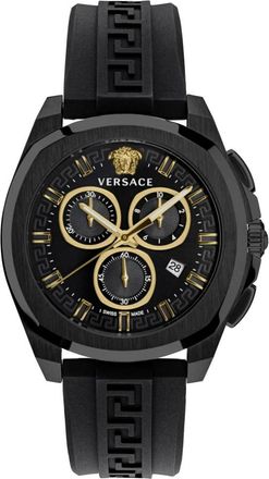Versace New Chrono Geo - Heren - Horloges - Zwart - ONE Size - Accessoires