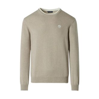 North Sails Jersey de cuello redondo 12Gg - Knitwear - Hombre - Beige - 2XL