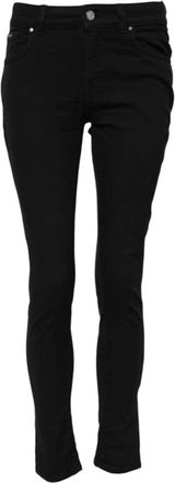 Dolce & Gabbana Zwarte Skinny Mid Waist Denim Jeans - Dames - Skinny Jeans - Zwart - XS - Denim - Jeans