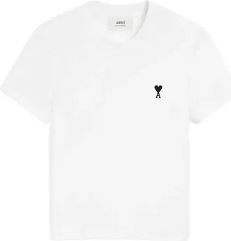 Ami Cropped Contrasted Ami De Coeur T Shirt