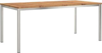 vidaXL Outdoor Dining Table Brown 180 x 90 x 75 cm Solid acacia wood Vidaxl