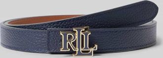 Lauren Ralph Lauren G&uuml;rtel aus echtem Rindsleder Modell REV in Dunkelblau, Gr&ouml;&szlig;e XL