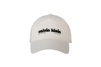 Calvin Klein Jeans Baseball Cap CALVIN KLEIN JEANS 6 PANEL SSNL GRAPHIC NYL CAP, Herren, weiss (brilliant wei&szlig;), Web, Baumwolle, unifarben, Caps Baseball Cap, Mit festem