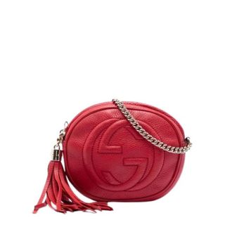 Gucci Pre-owned Soho Crossbody - Dames - Pre-owned - Rood - Maat: ONE Size Leer