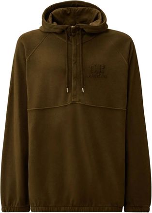 C.P. Company hooded embroidered hoodie - men - Cotton - 3XL - Green