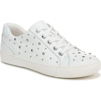 Naturalizer Morrison Stud Sneaker in White Leather at Nordstrom Rack, Size 6.5