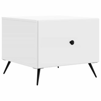 vidaXL Mesa De Caf&eacute; Con Caj&oacute;n 49 X 50 X 40 Cm Madera De Ingenier&iacute;a Vidaxl