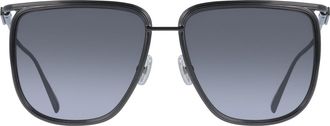 Ferragamo Grey Square Ladies Sunglasses SF324S 027 58