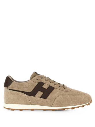 Hogan Beige Logo Sneakers