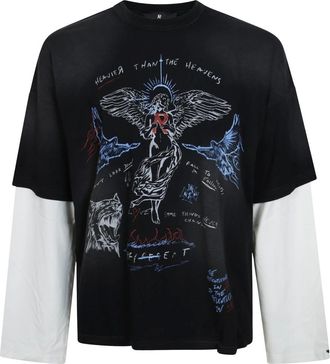 Represent Represent, Tops, Heren, Zwart, L, Katoen, Heavier Than The Heavens LS T-Shirt