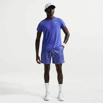 Nike Mens Court Victory Dri-FIT 7 Shorts in Blue | IB1080-430