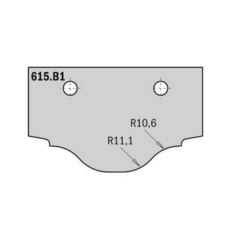 CMT 615.b1 Cuchilla Hw 50x30x2 (perfil B1)