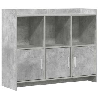 vidaXL Aparador Gris Hormig&oacute;n 98,5 X 33 X 80 Cm Madera De Ingenier&iacute;a Vidaxl