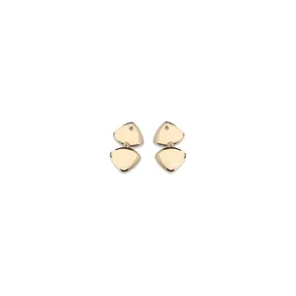 Self Portrait Womens Gold Brass Earrings