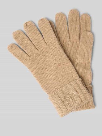 Lauren Ralph Lauren Handschuhe mit Woll-Anteil in Beige, Gr&ouml;&szlig;e 1