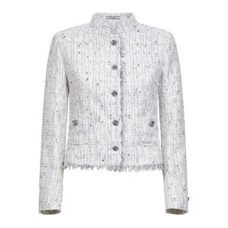 Tagliatore Tweed Jackets, female, White, Size: XL Jaqueline Jacket