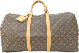 Louis Vuitton Marron Coated Canvas Boston Bag (Pre-Owned)