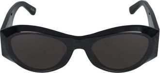 Balenciaga Stijlvol Zwart Grijs Zonnebril - Dames - Zonnebrillen - Zwart - 55 MM - Accessoires